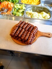 grilled meat on the grill