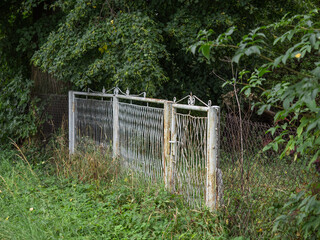 fence in a garden