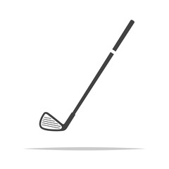 Golf club icon transparent vector isolated