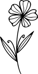 Wildflower Line Art
