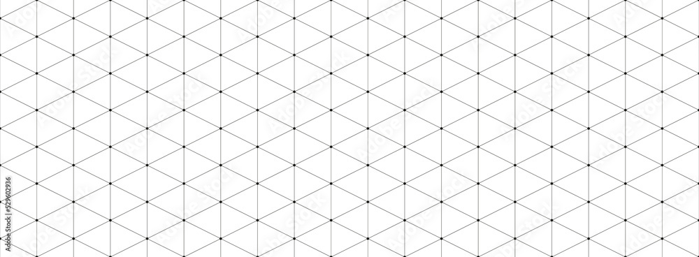 Poster Geometric pattern banner background design vector. Connected lines and dots wallpaper.