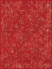 Carpet bathmat and Rug Boho style ethnic design pattern with distressed woven texture and effect