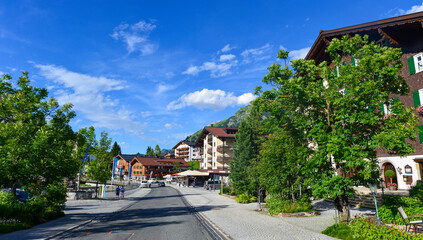 Lechtalstraße (L 198 / B 198) in Lech (Vorarlberg)