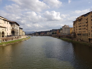 Bewölkte Sicht beim Reisen in Florenz Italien 