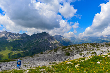 Der Geoweg am Rüfikopf in den Lechtaler Alpen, Österreich