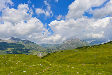 Schafalpe am Rüfikopf in den Lechtaler Alpen, Österreich