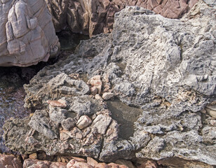 Fossil beach, spiaggia fossile a Caprera, Sardegna