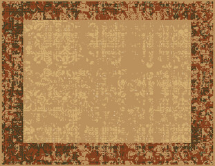 Carpet bathmat and Rug Boho style ethnic design pattern with distressed woven texture and effect