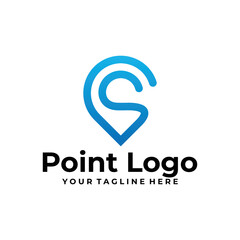 point logo vector design template