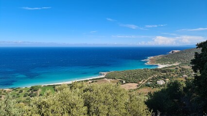 Les plages de Balagne (Corse) en vue panoramique