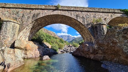 Pont en Balagne (Corse) - obrazy, fototapety, plakaty