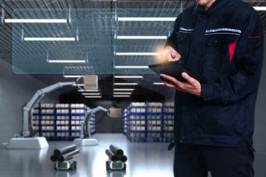 Cat robot for industry 4.0 3d render communication to people cybernetic manufacturing connection in factory automate in car dealership automation futuristic future cat toy intelligence 3d render