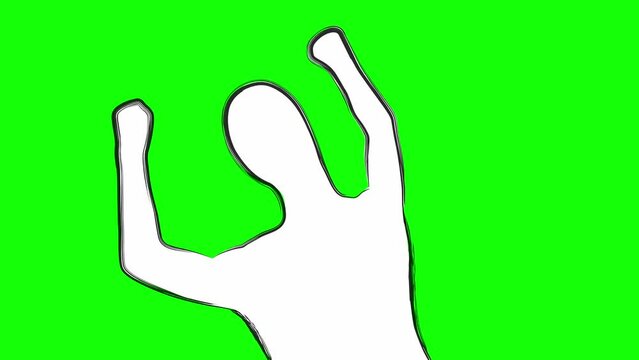 Breaking a wall green screen loop