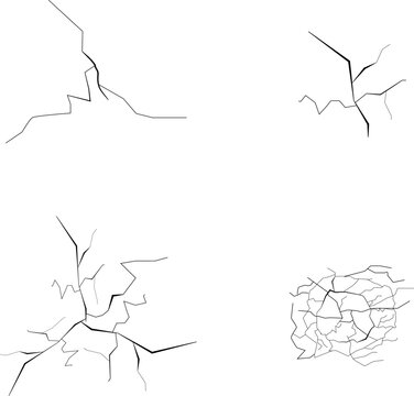 ヒビ割れのエフェクトセット