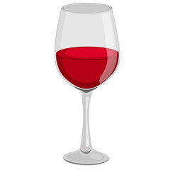 Red wine glass