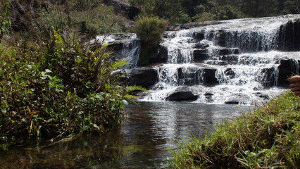 waterfall in kodanadu tamilnadu. Water falls in the hidden waterfall in kodanadu