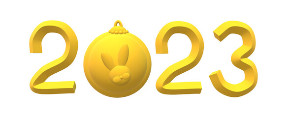 Obraz premium The number of the coming year and its symbol