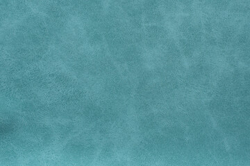 Genuine leather texture background. Green artificial leather leather background.