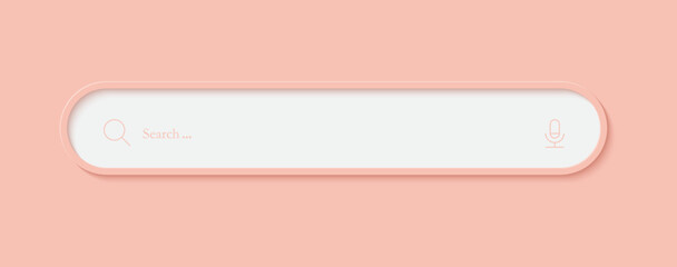 Search bar design element. Search Bar for website and UI, mobile apps. Vector illustration
