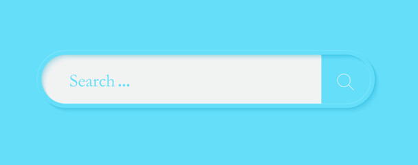 Search boxes in flat design. Colourful search engine illustrations. Search bar interface collections.
