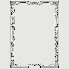 Frame, in the style of an ornament, Vector illustration eps 10, Art.
