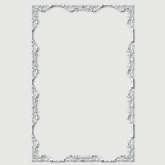 Fototapeta premium Frame, in the style of an ornament, Vector illustration eps 10, Art.