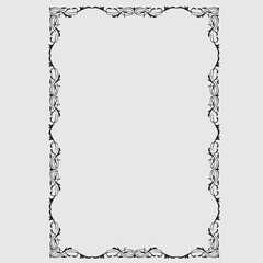 Frame, in the style of an ornament, Vector illustration eps 10, Art.