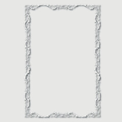 Frame, in the style of an ornament, Vector illustration eps 10, Art.