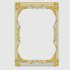 Frame, in the style of an ornament, Vector illustration eps 10, Art.