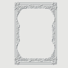 Frame, in the style of an ornament, Vector illustration eps 10, Art.