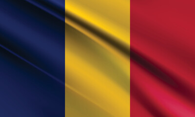 Vector Belgium flag or Belgium flag illustration and Belgium flag of silk, Belgium National Flag