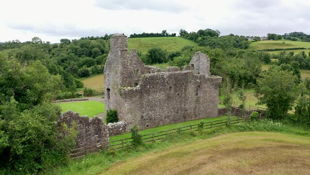 The beautiful Tully Castle by Enniskillen, County Fermanagh in Northern Ireland