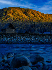 This is a group of landscape photos taken in the Tuva pastoral area in the Altai Mountains of China.
