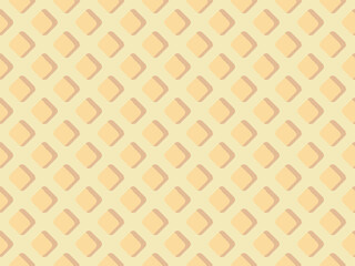 Waffle texture background. Seamless Looped Pattern for Icecream or any Sweets - Checkered Vector Illustration.