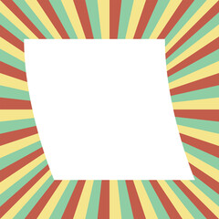 Aesthetic Colorful Frame Center Hole 
