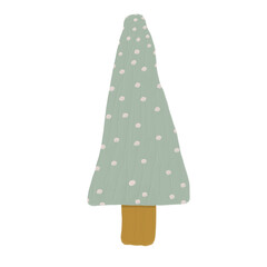 christmas tree elements illustrations design,