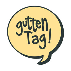 Gutten Get Word Bubble Chat Symbol Logo Collection