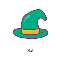 Hat vector filled outline Icon Design illustration. Gaming Symbol on White background EPS 10 File