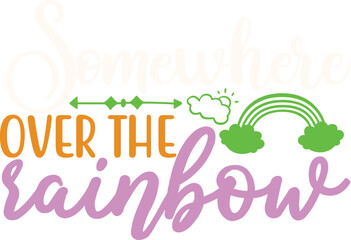 Rainbow svg design cut files