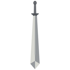 Sword Two Handed Two Side Sharp Big Swords Knight Weapon