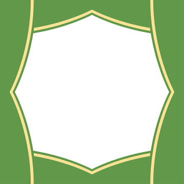 Twibbon Green And Yellow Frame Basic Shape