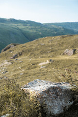 Views from Mount Snowdon in Wales and a summers day