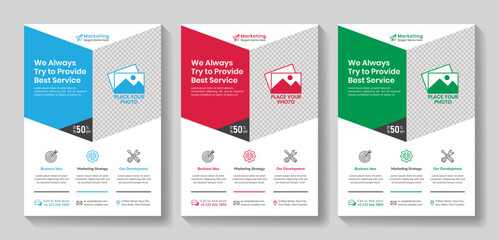 Marketing Flyer Corporate Business Brochure Template Design Leaflet
