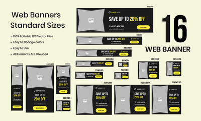 Fototapeta na wymiar Big sale social media banner design, marketing material web sets banner design template