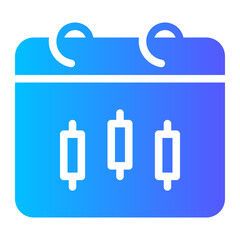 calendar gradient icon