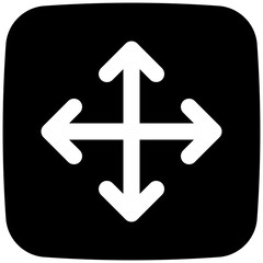 Obraz premium move glyph icon