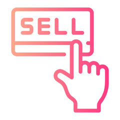 sell gradient icon