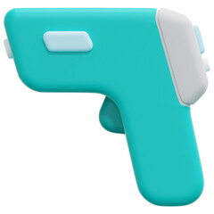 thermometer gun 3d render icon illustration