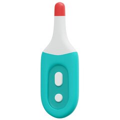 thermometer 3d render icon illustration