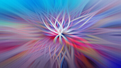 Obraz premium Absract colored flower - wallpaper